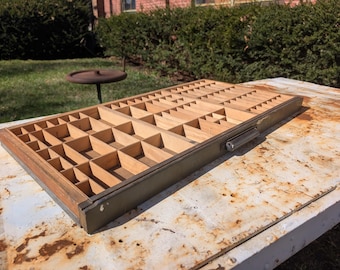 RARO cassetto per tipo di stampa tipografica California da 1,5 pollici di profondità