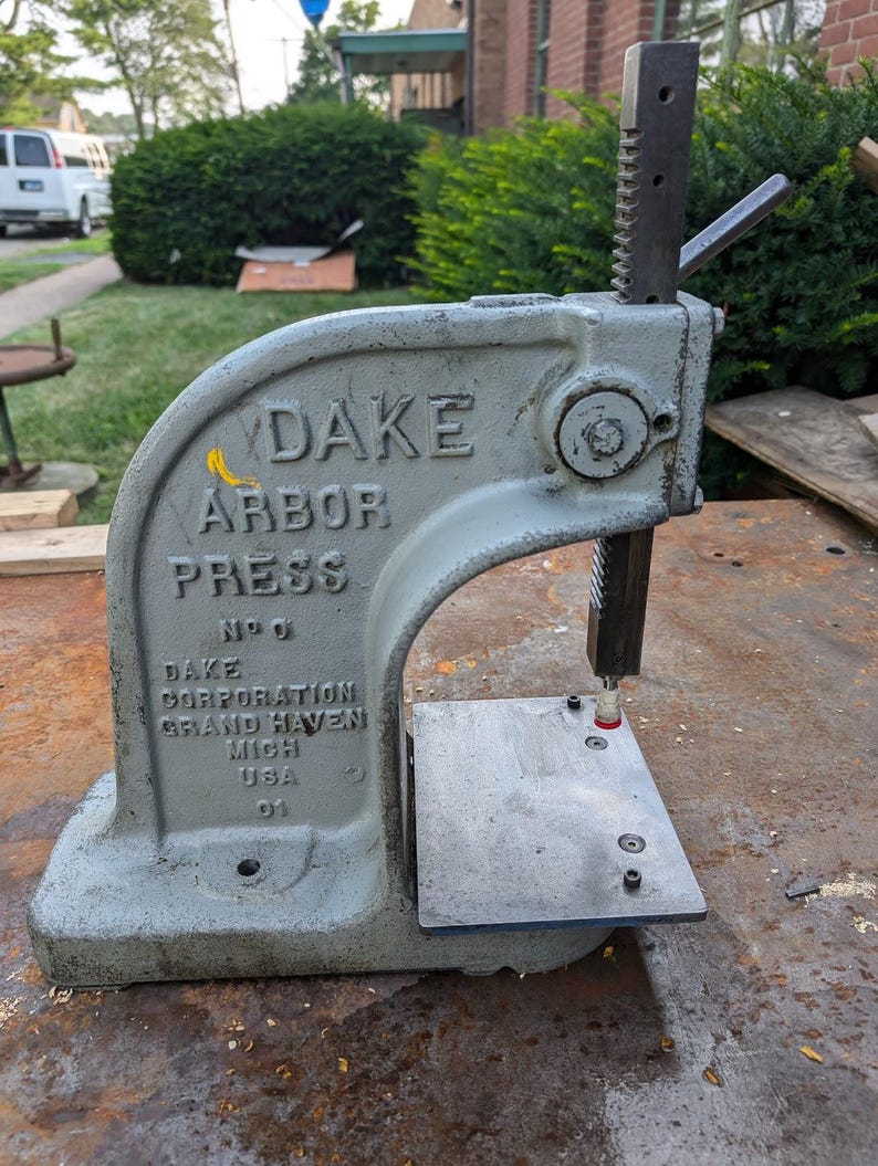 Vintage Dake No.0 Single Leverage 1-1/2 Ton 1940's - Etsy