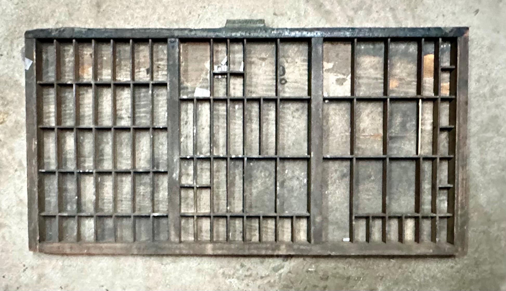 Hamilton Letterpress California Job Type Case Printers Drawer