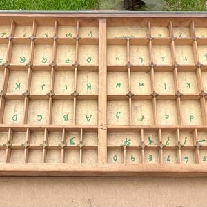 Hamilton Letterpress Wells Job Type Case Printers Drawer