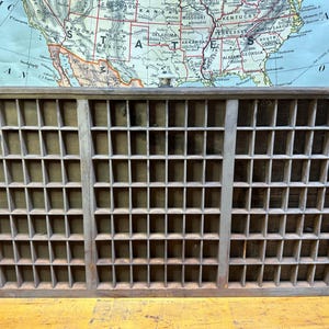 Hamilton Letterpress Caps Case Job Type Case Printers Drawer