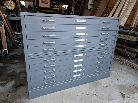 Mayline Flat File Cabinet 5 Drawer Large Format 48x Etsy