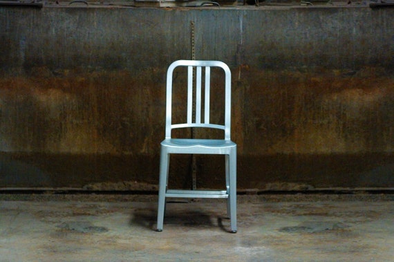 Emeco Brushed Aluminum Navy Chair Model 1006 Etsy UK
