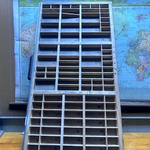 Nineteenth Century Hamilton Letterpress California Job Type Case Printers Drawer