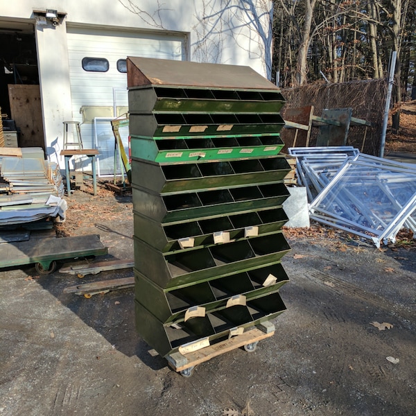 Metal Storage Bin Etsy