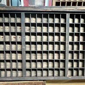 Hamilton Letterpress Triple Type Case Drukarki Szuflada