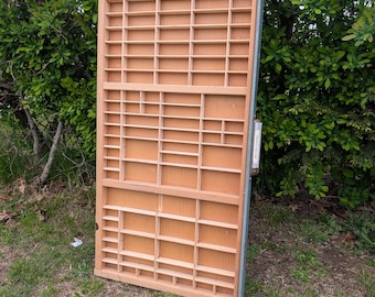 Clean Letterpress California Job Type Case Printers Drawer