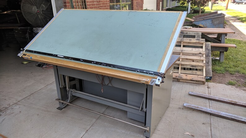 Mayline Drafting Table Desk Drawing Combo 1960 S