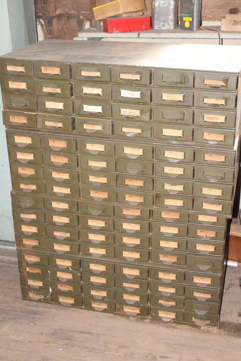 Equipto Metal Parts 24 Drawer Unit Etsy