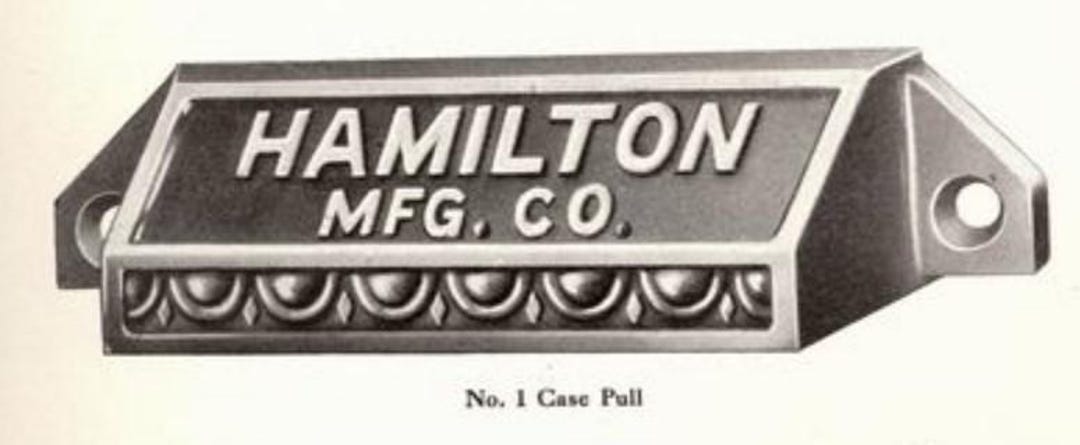 Hamilton Mfg Printers Type Case Pull Handle Cast Iron #1 - Etsy