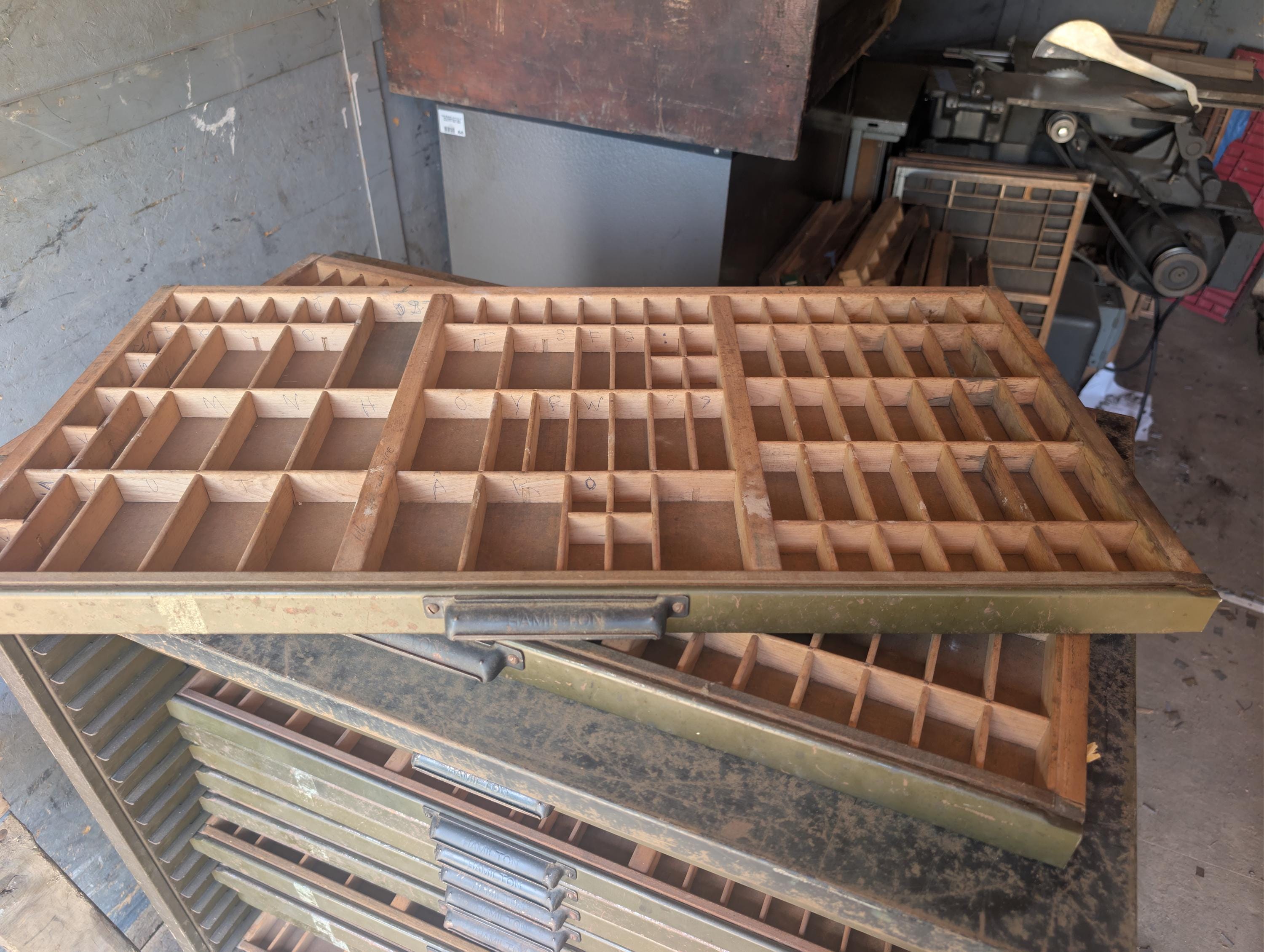 Hamilton Letterpress California Job Type Case Printers Drawer - Etsy