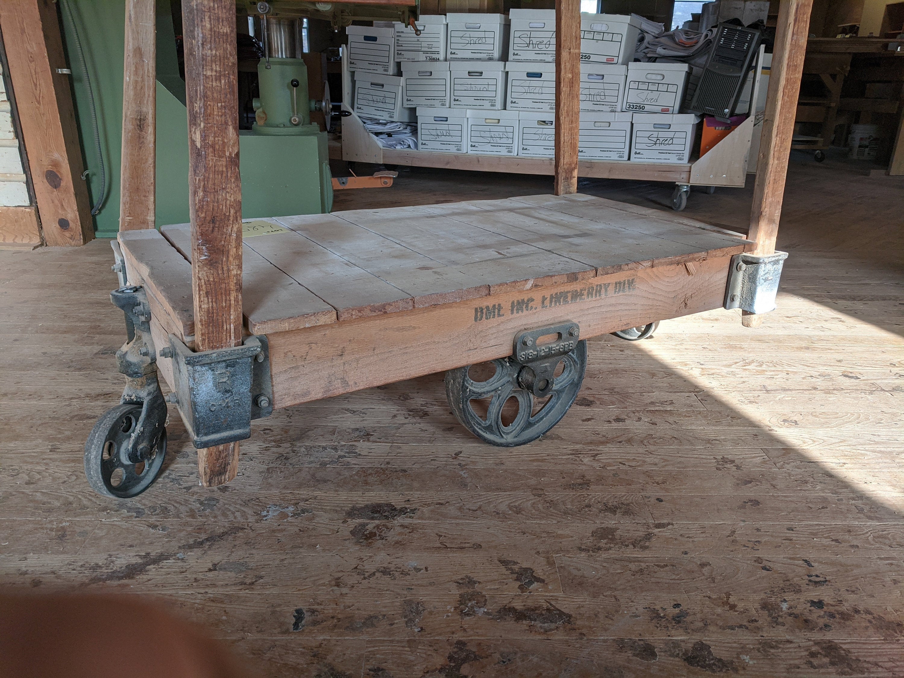 Genuine All Original Lineberry Factory Furniture Railroad Cart Etsy