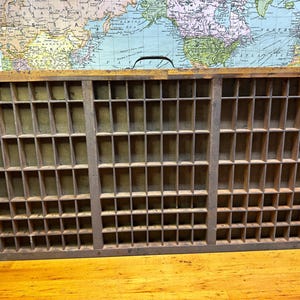 Hamilton Letterpress Triple Case Printers szuflada