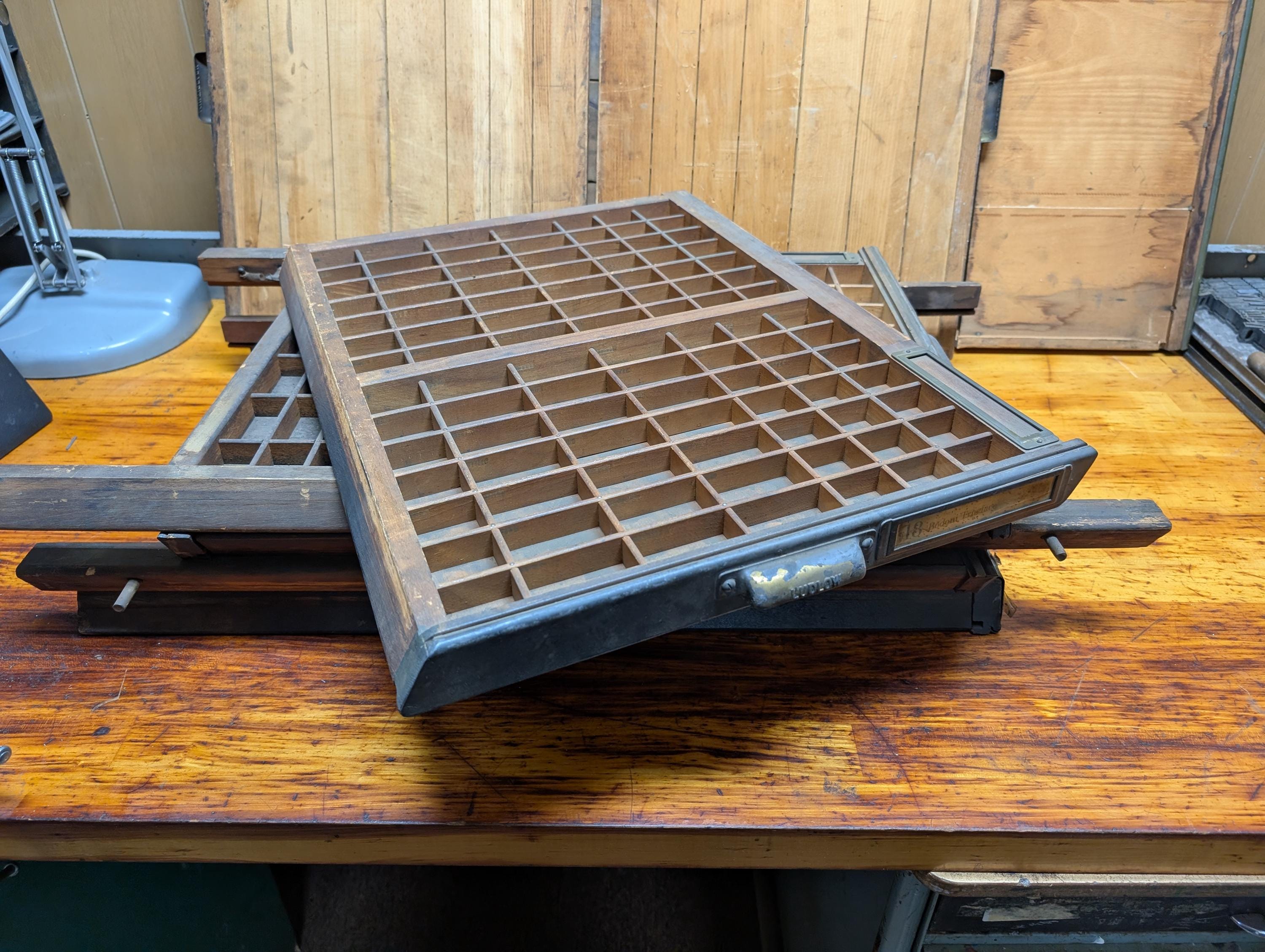 ユニークな小型活版タイプセット引き出し - Etsy 日本