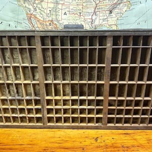 Hamilton Letterpress Triple Case Printers szuflada