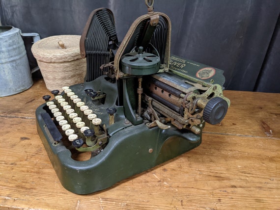 Antique Oliver No 9 Typewriter Bat Wing 1921 - Etsy