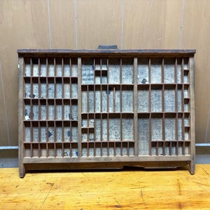 Rare Golding & Company Letterpress California Job Type Case Printers Drawer 2/3rd size