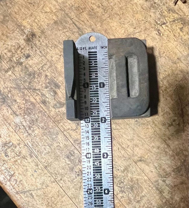 Large Wooden Type Letterpress 3A Block Set 12 Lines 2