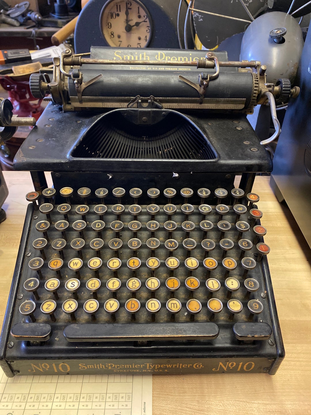 Smith Premier No 10 Typewriter 1908 Model - Etsy