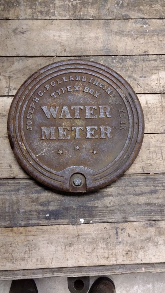 Vintage Water Meter Covers Etsy