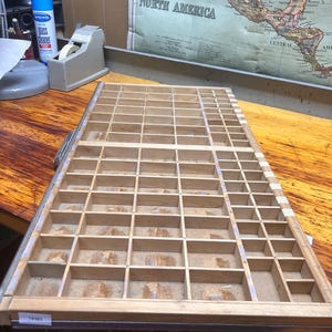 Hamilton Letterpress Wells Job Type Case Job Type Case Printers Drawer