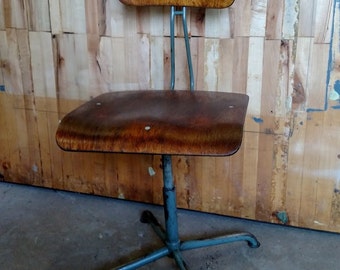 Vintage BES Sissach Shop Stool