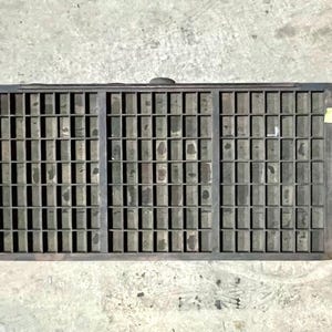 Hamilton Letterpress Triple Type Case Drukarki Szuflada