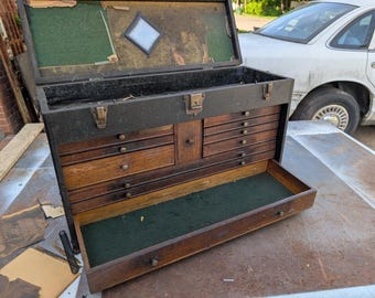 Antique Gerstner Machinist Tool Chest 11 Drawer Model 52