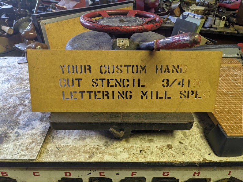 Custom Cut Vintage Military Spec Oil Board Stencils 3/4 Etsy