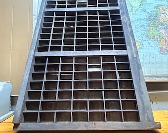 Nineteenth Century Hamilton Letterpress Triple Type Case Printers Drawer