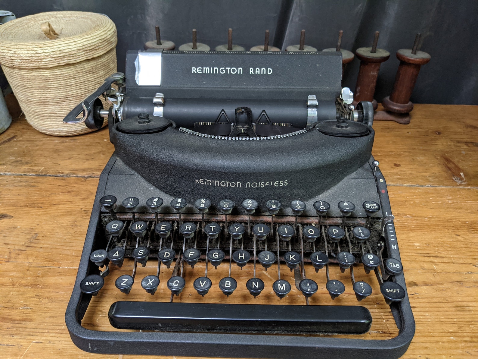 Remington Rand Noiseless Portable Typewriter Model 7 With Case Etsy UK