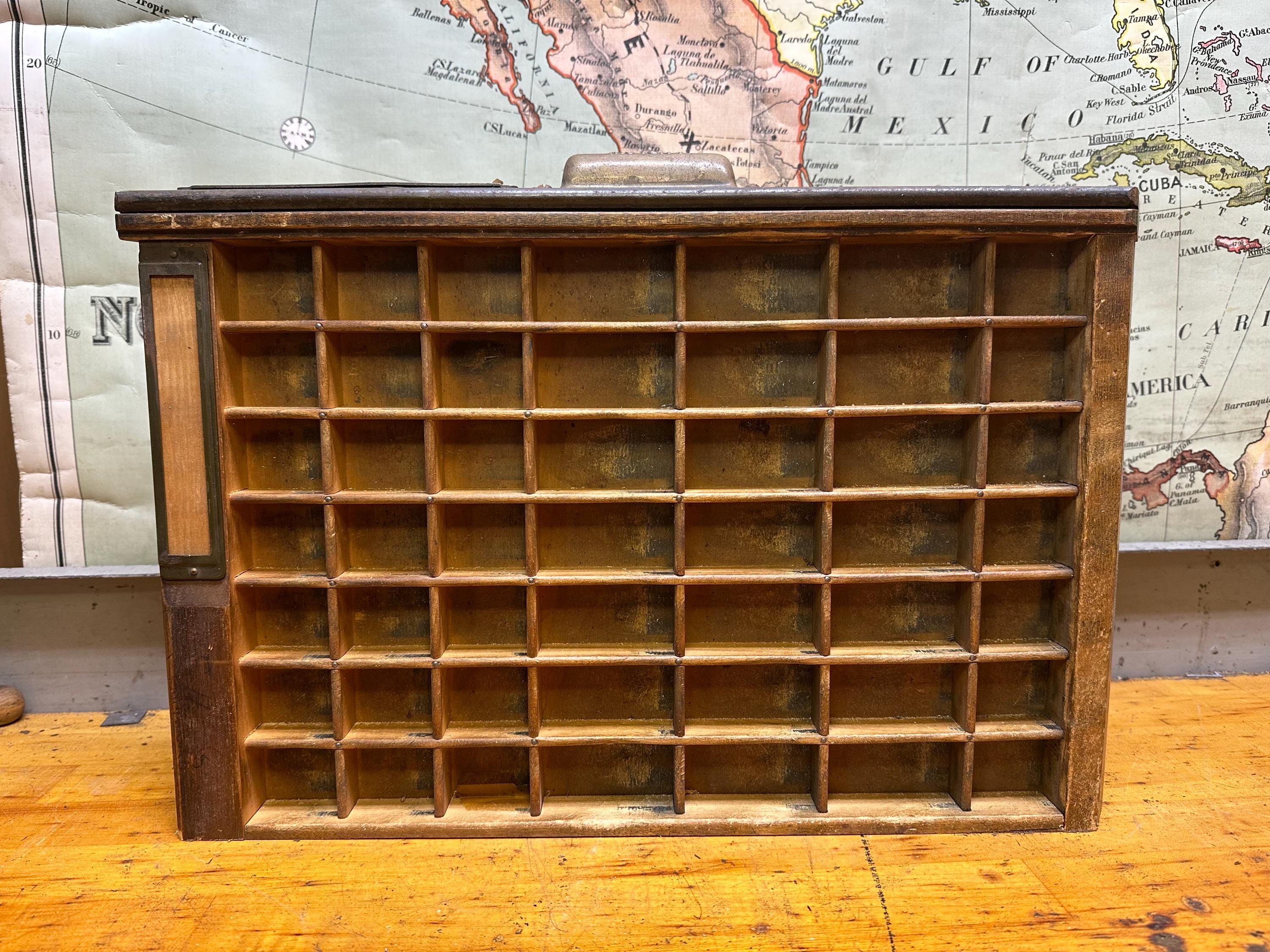 ユニークな小型活版印刷タイプセット引き出し - Etsy 日本