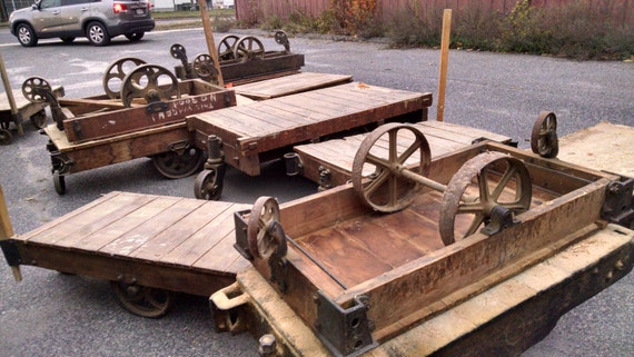 Antique factory cart deals