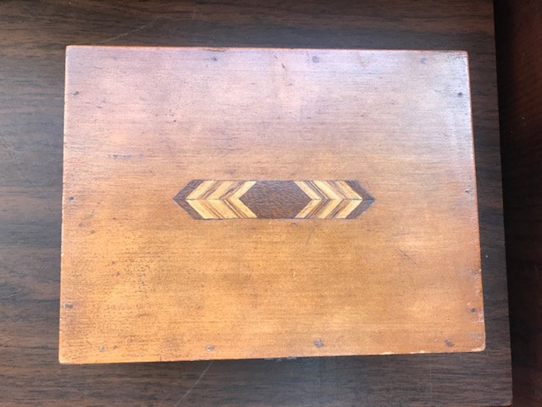 Handmade Box With Marquetry Inlay - Etsy