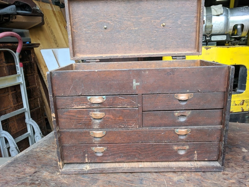 Homemade Vintage Machinist S Tool Chest Etsy
