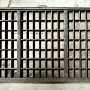 Tiroir pour imprimantes typographiques Hamilton, dix-neuvième siècle, triple type de travail