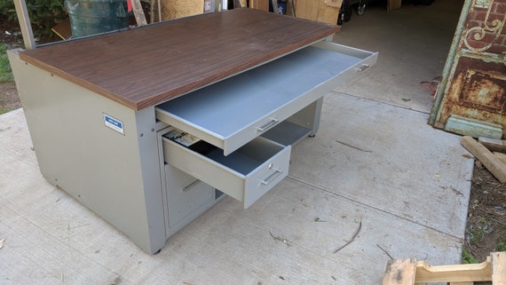 Mayline Drafting Table Desk Drawing Combo 1960 S Etsy