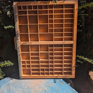 Hamilton Letterpress California Job Type Case  Printers Drawer