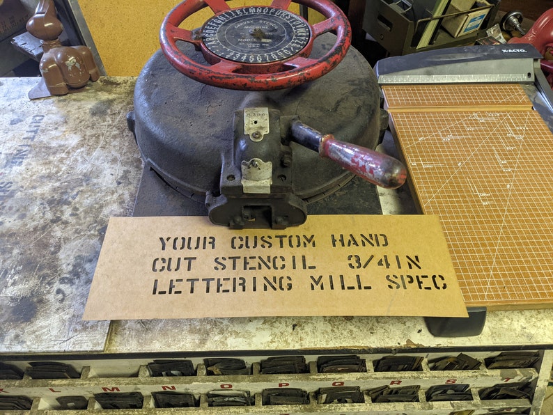 Custom Cut Vintage Military Spec Oil Board Stencils 3/4 Etsy