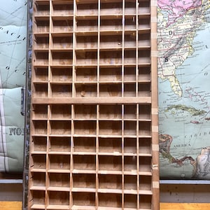 Hamilton Letterpress Triple Case Job Type Case Printers Drawer