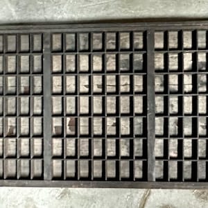 Tiroir pour imprimantes typographiques Hamilton, dix-neuvième siècle, triple type de travail