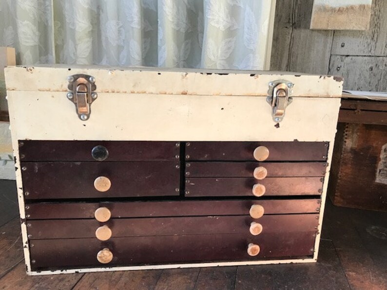 Great Homemade Vintage Tool Chest Etsy