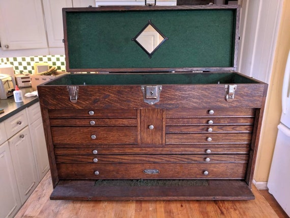 Vintage Gerstner Machinist S Tool Chest 11 Drawer Model 52 Etsy