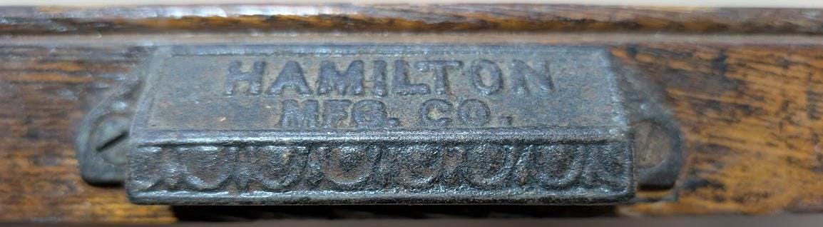 Manijas de extracción para impresoras Hamilton Mfg de hierro fundido, n.º 1