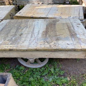 Oryginalny, oryginalny wózek kolejowy Nutting Factory Furniture BP638