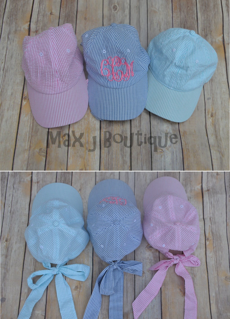 [Mud Pie] Seersucker Hat & Sunglasses-Pink main image 1
