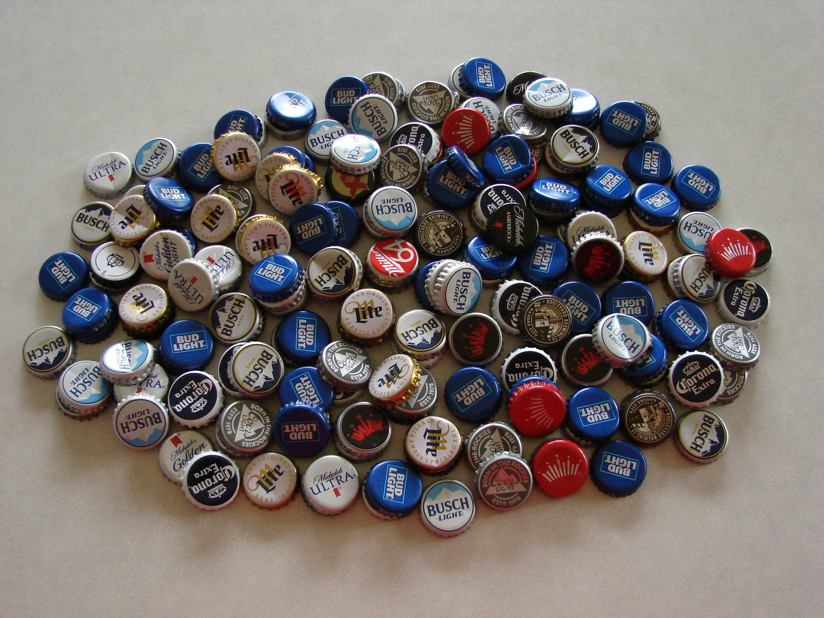 1000 Beer Bottle Caps Dented OVERSTOCK SALE Huge Lot Etsy