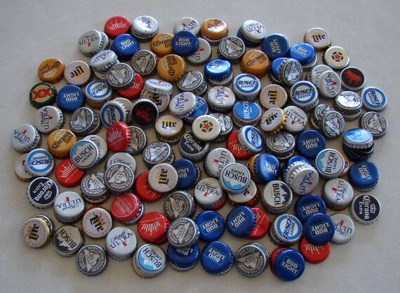 NO DENTS Miller Lite 50 Beer Bottle Caps