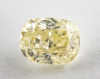 Natural Diamond Loose Light Yellow GIA Certified CUSHION Cut 1.03 carat Genuine Gemstones Fancy Yellow Diamond Engagement Rings Custom