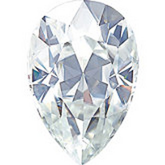 FOREVER ONE PEAR Moissanite Loose Gemstones Colorless Pear